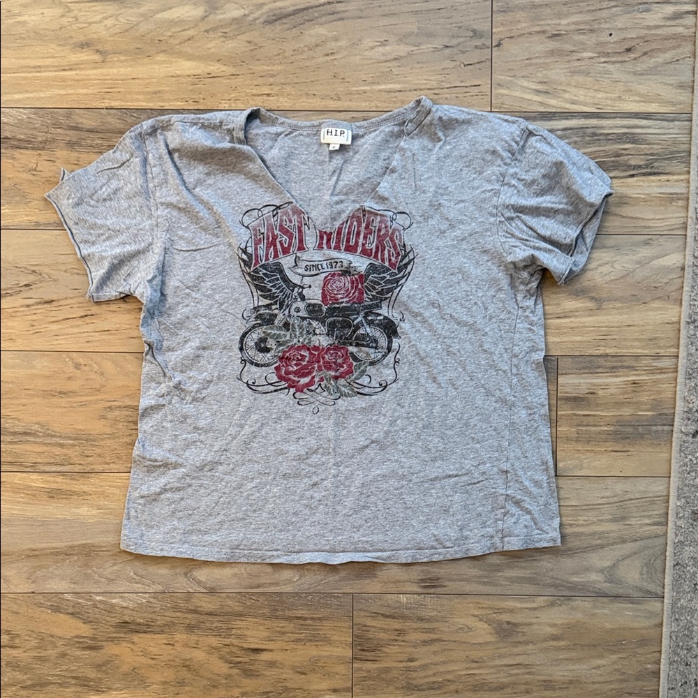 h.i.p. Gray Fast Riders Graphic Tee